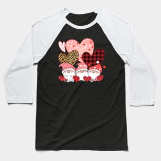 Gnomies Hearts Love Valentines Day  Happy Valentines Day Baseball T-Shirt